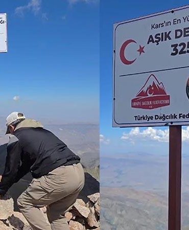 Kars’ın en yüksek noktası Aşık Dede Zirvesi olarak belirlendi