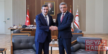 Cumhurbaşkanı Yardımcısı Yılmaz, KKTC Cumhurbaşkanı Erhürman ile görüştü