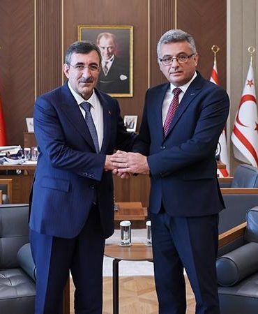 Cumhurbaşkanı Yardımcısı Yılmaz, KKTC Cumhurbaşkanı Erhürman ile görüştü