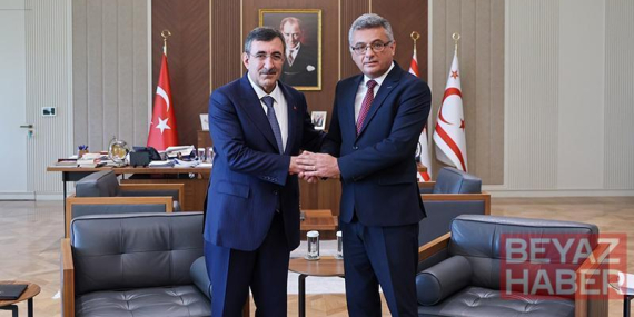 Cumhurbaşkanı Yardımcısı Yılmaz, KKTC Cumhurbaşkanı Erhürman ile görüştü