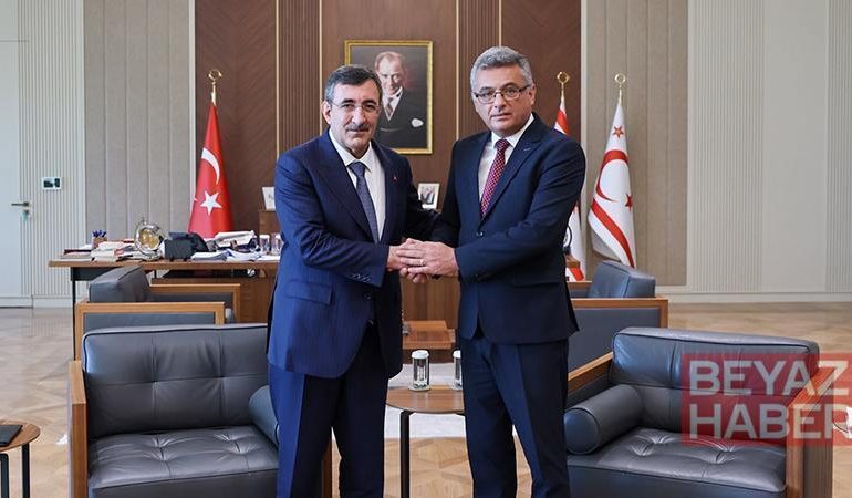 Cumhurbaşkanı Yardımcısı Yılmaz, KKTC Cumhurbaşkanı Erhürman ile görüştü