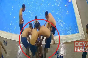 Arkadaşlarıyla havuzda eğlenen genç, boğulma tehlikesi geçirdi; o anlar kamerada