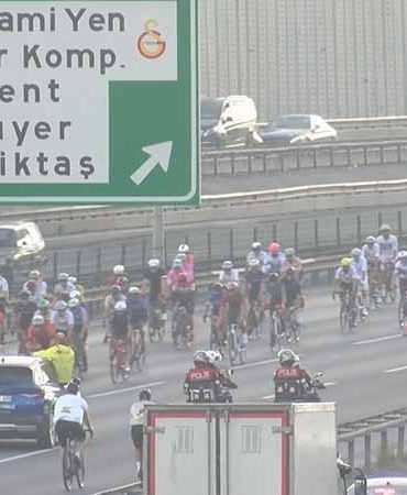 İstanbul’da bisiklet yarışı nedeniyle FSM Köprüsü