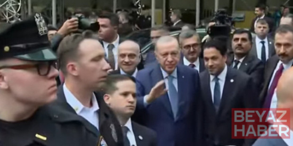 Cumhurbaşkanı Erdoğan’a Türkevi’nde coşkulu karşılama