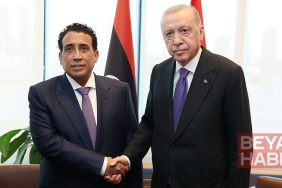 Cumhurbaşkanı Erdoğan, Libya Başkanlık Konseyi Başkanı Menfi’yi kabul etti