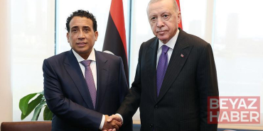 Cumhurbaşkanı Erdoğan, Libya Başkanlık Konseyi Başkanı Menfi’yi kabul etti