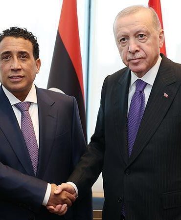 Cumhurbaşkanı Erdoğan, Libya Başkanlık Konseyi Başkanı Menfi’yi kabul etti