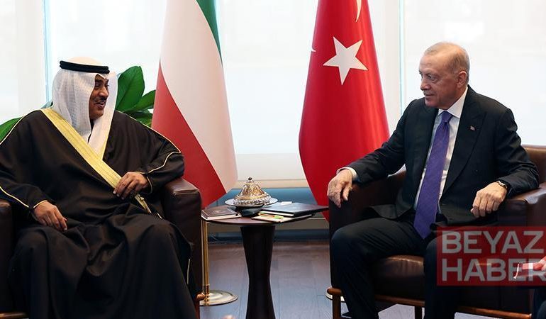 Cumhurbaşkanı Erdoğan, Kuveyt Veliaht Prensi el-Sabah ile bir araya geldi