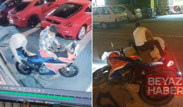 Ankara’da motosiklet hırsızlığı kamerada; 2 tutuklama