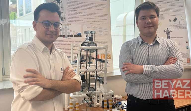 Üniversite öğrencilerinden dikey döner otopark projesi