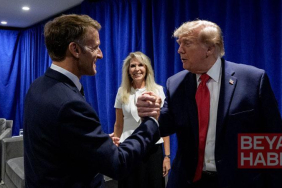 Fransa Cumhurbaşkanı Macron, ABD Başkanı Trump ile New York