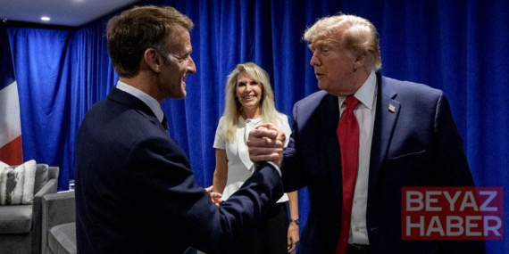 Fransa Cumhurbaşkanı Macron, ABD Başkanı Trump ile New York