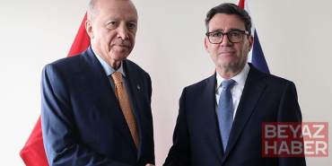 Cumhurbaşkanı Erdoğan, İngiltere Başbakanı Burnham ile bir araya geldi