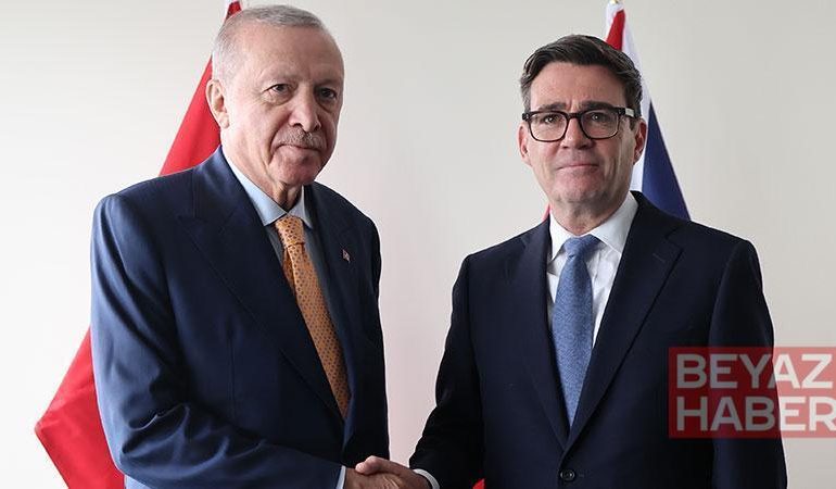 Cumhurbaşkanı Erdoğan, İngiltere Başbakanı Burnham ile bir araya geldi