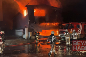 Esenyurt’ta lastikçide başlayan yangın iş yerlerine sıçradı; 6 iş yeri zarar gördü