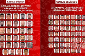 Kırmızı bültenle ve ulusal seviyede aranan 76 suçlu, Türkiye