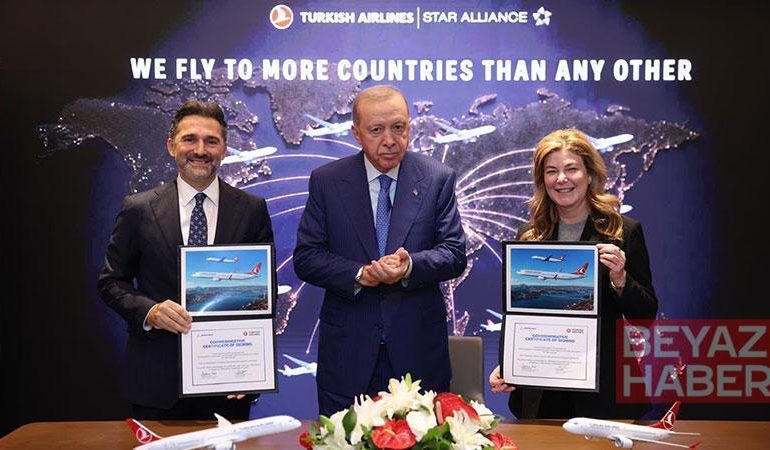 THY ile Boeing arasında 150 adet uçak siparişi anlaşması imzalandı