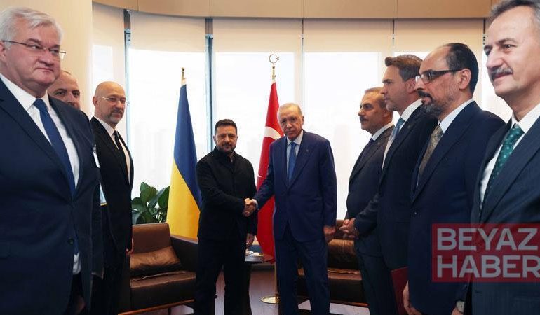 Cumhurbaşkanı Erdoğan, Ukrayna Devlet Başkanı Zelenskiy ile görüştü