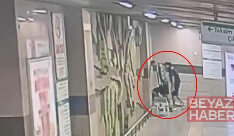 Beyoğlu’nda metroda uyuyan kişinin cep telefonunu çalan şüpheli yakalandı