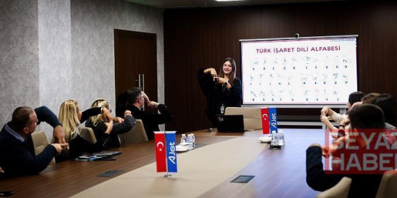 AJET’ten kabin memurlarına işaret dili eğitimi
