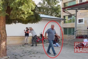 Mahalle muhtarı hastane önündeki tatbikatı gerçek sandı; o anlar görüntülendi