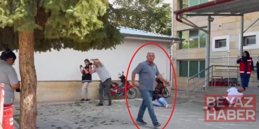 Mahalle muhtarı hastane önündeki tatbikatı gerçek sandı; o anlar görüntülendi