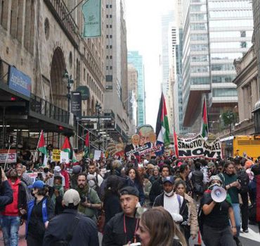 Manhattan'da Netanyahu protestosu