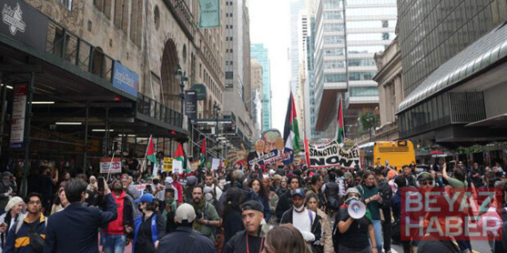 Manhattan'da Netanyahu protestosu