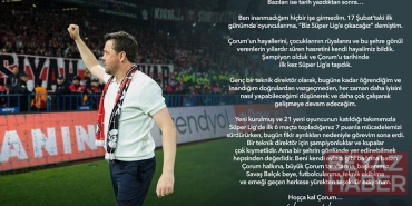 Uğur Uçar: Hoşça kal Çorum