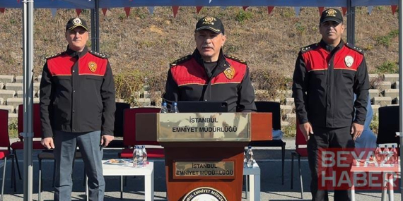 Motosikletli polis timlerinin son dersini İl Emniyet Müdürü Selami Yıldız verdi