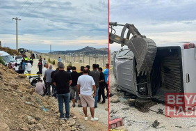 Duvara çarpan kamyonetin çocuk sürücüsü yaşamını yitirdi