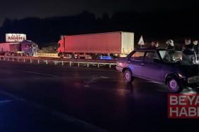 Kütahya’da bariyerleri aşan TIR karşı yöne geçip kaza yaptı: 1 yaralı
