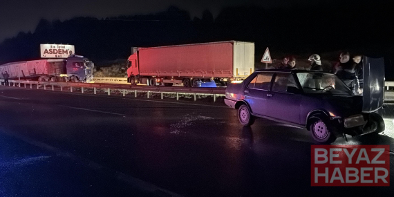Kütahya’da bariyerleri aşan TIR karşı yöne geçip kaza yaptı: 1 yaralı