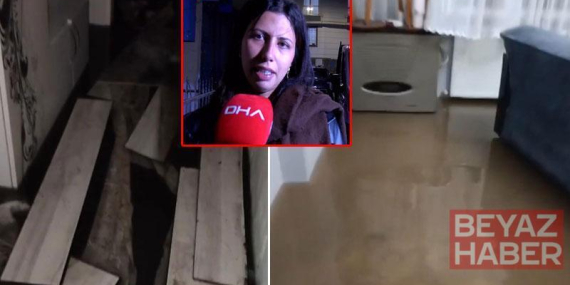 Sultangazi’de bodrum katlarını su bastı; ağlayarak yetkililerden yardım istedi
