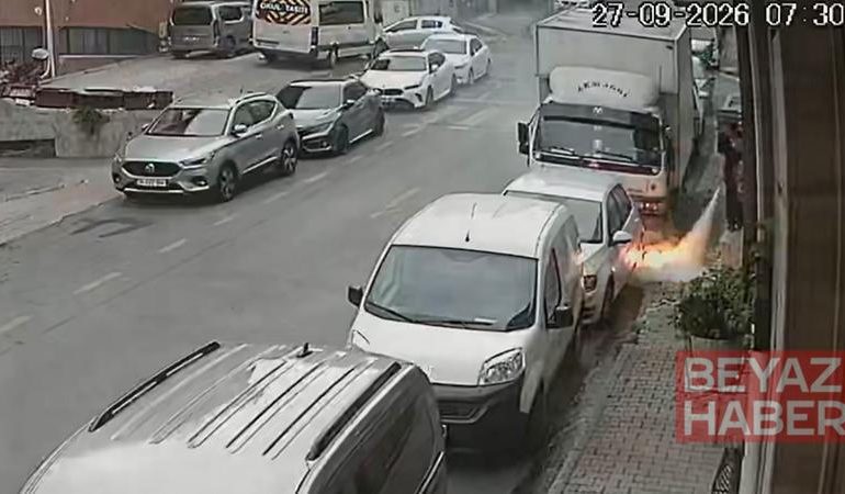 Kağıthane’de kablolardaki patlamada aracını son anda kurtardı: 10 saniye önce bassam zarar görecektim