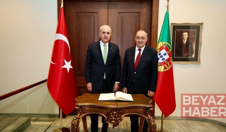 TBMM Başkanı Kurtulmuş, Lizbon Büyükelçiliği’ni ziyaret etti