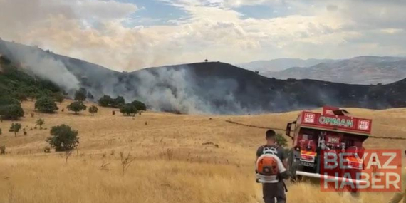 Tunceli’de örtü yangını