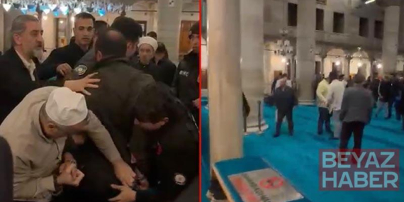 Eyüpsultan Camii’nde çıkan kavgada silahla havaya ateş açan şüpheli yakalandı
