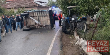 Balıkesir’de traktör römorku devrildi: 23 yaralı