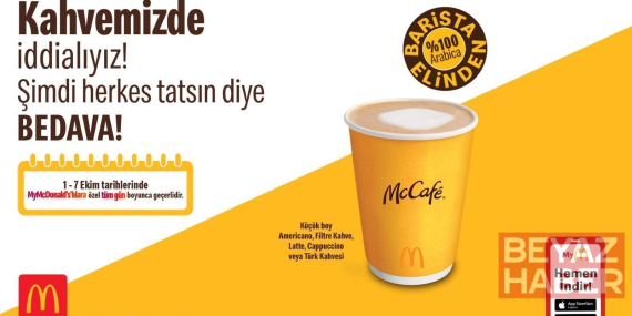 McDonald’s Türkiye’den, kahveseverlere ekim ayına özel kampanya