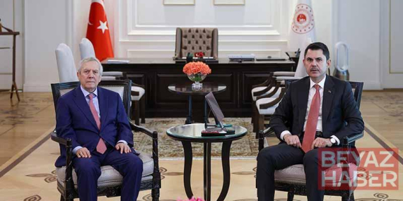 Bakan Kurum, Fenerbahçe Spor Kulübü Başkanı Aziz Yıldırım’ı kabul etti