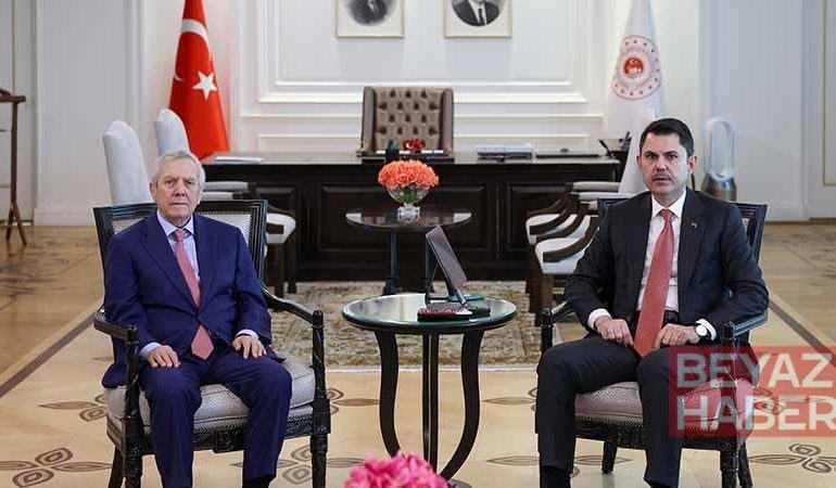 Bakan Kurum, Fenerbahçe Spor Kulübü Başkanı Aziz Yıldırım’ı kabul etti