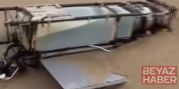Arnavutköy sahilinde tedirgin eden anlar! İHA parçaları imha edildi