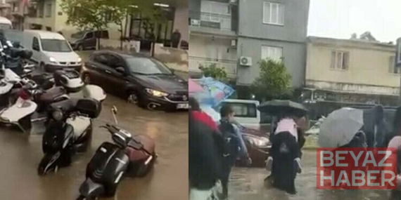 Aydın'da sağanak yağmur su baskınlarına neden oldu