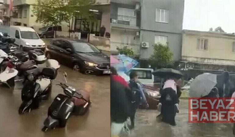 Aydın'da sağanak yağmur su baskınlarına neden oldu