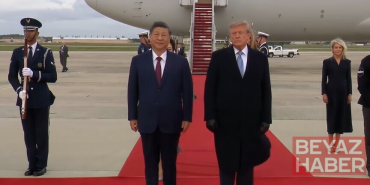 ABD Başkanı Trump, Çin Devlet Başkanı Şi'yi havaalanında karşıladı