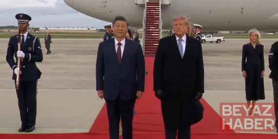 ABD Başkanı Trump, Çin Devlet Başkanı Şi'yi havaalanında karşıladı