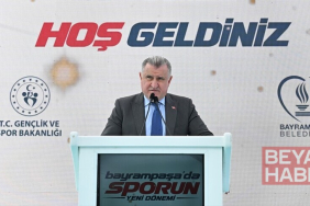 Gençlik ve Spor Bakanı Osman Aşkın Bak, Bayrampaşa'da temel atma törenine katıldı