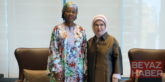 Emine Erdoğan, Sierra Leone Cumhurbaşkanı'nın eşi Fatima Maada Bio ile görüştü: