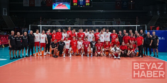 A Milli Erkek Voleybol Takımı, hazırlık maçında Danimarka'yı yendi